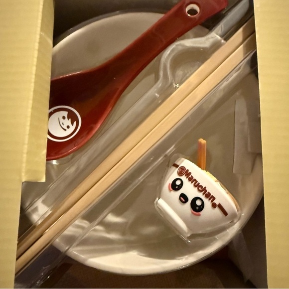 Maruchan Ramen Noodle Bowl Bundle Chopsticks/ Spoon & Chopsticks Holder - Picture 2 of 6